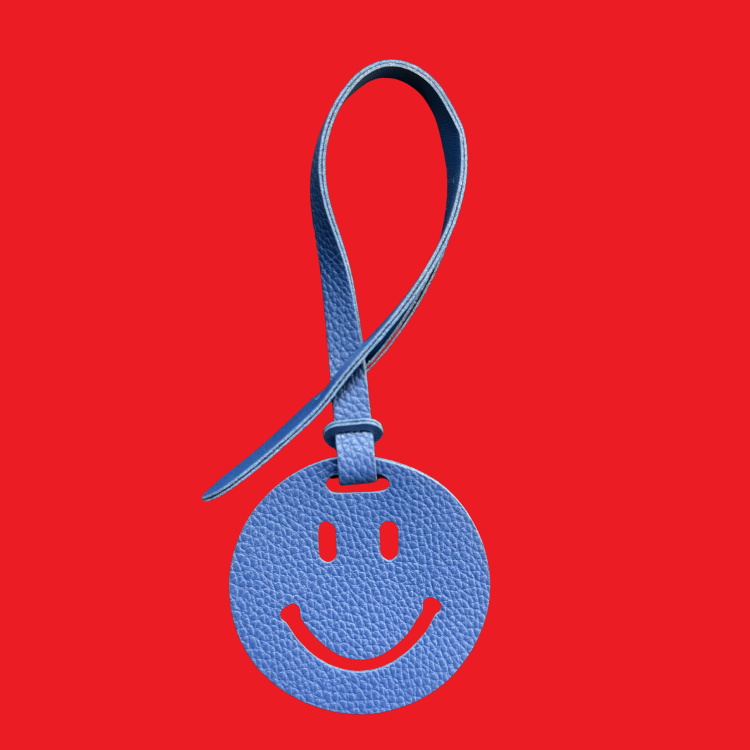 Leather Smiley Charm