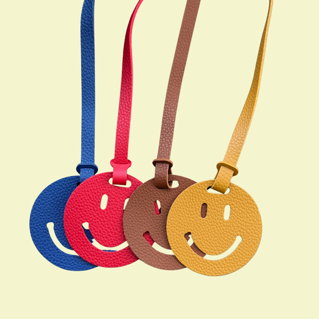 Leather Smiley Charm
