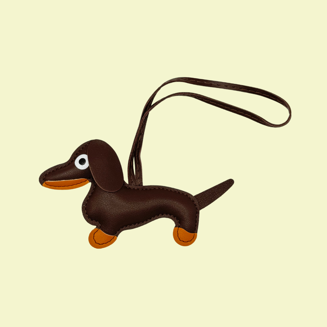 Leather Dog Charm